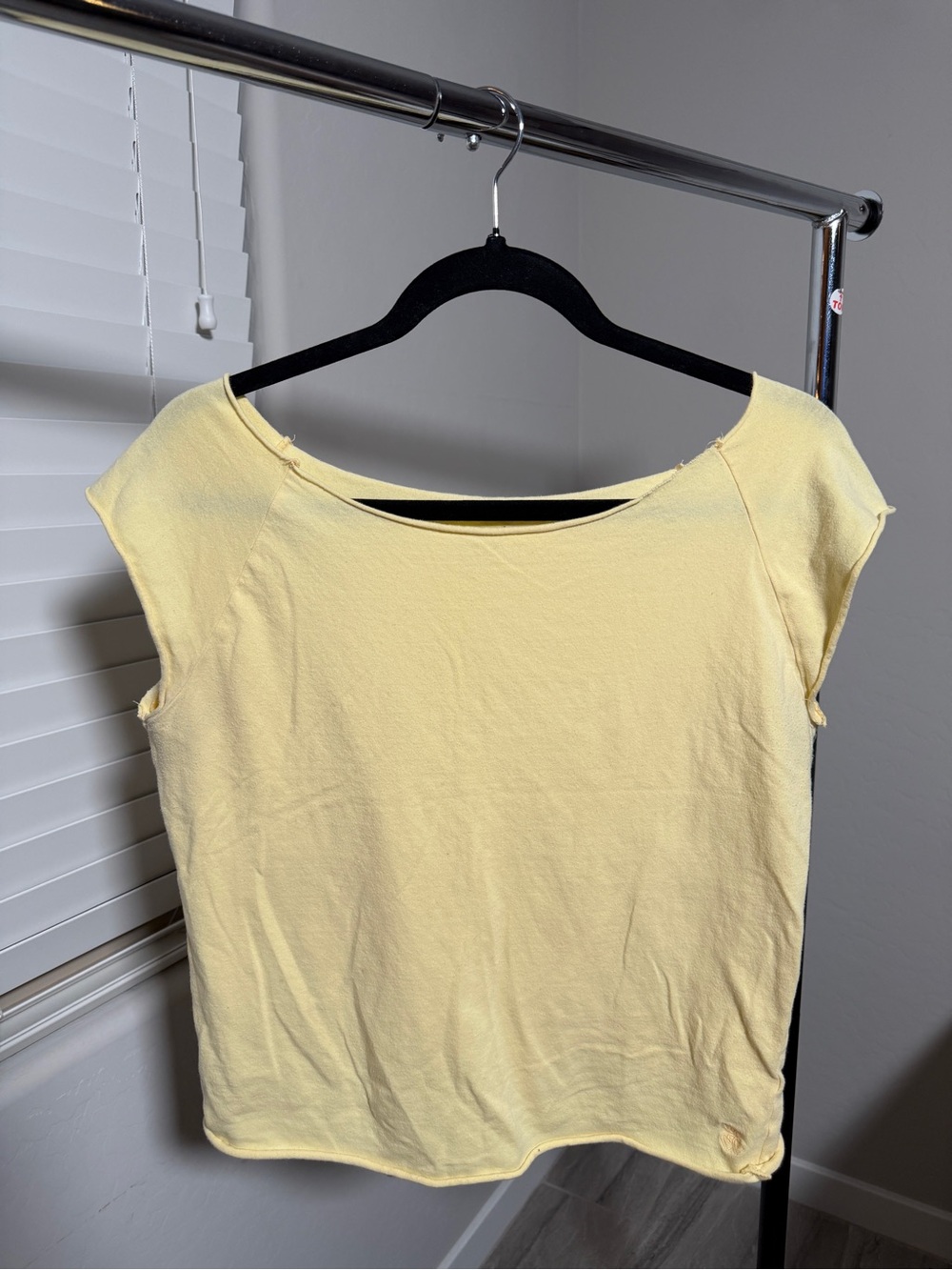 Urban Outfitters Light Yellow Scoop Neck Tank Top